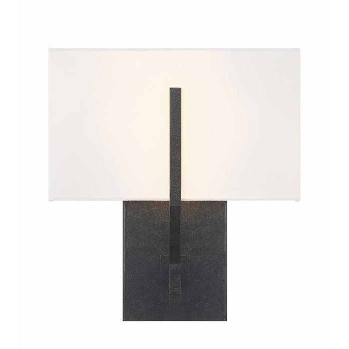 Crystorama Carlyn 2 Light Sconce, Black