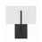 Crystorama Carlyn 2 Light Sconce, Black