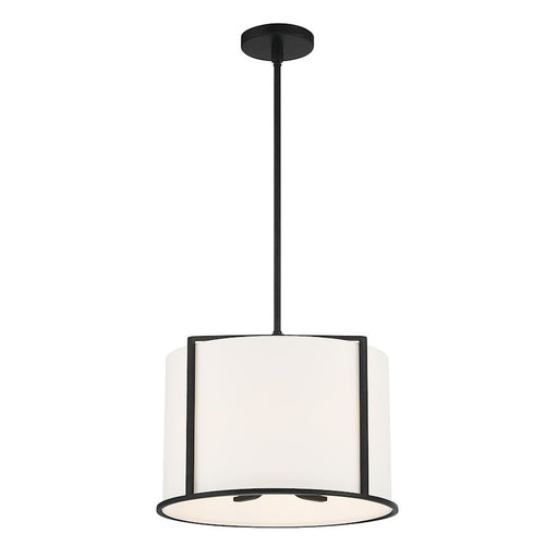 Crystorama Carlyn Pendant, Black/White