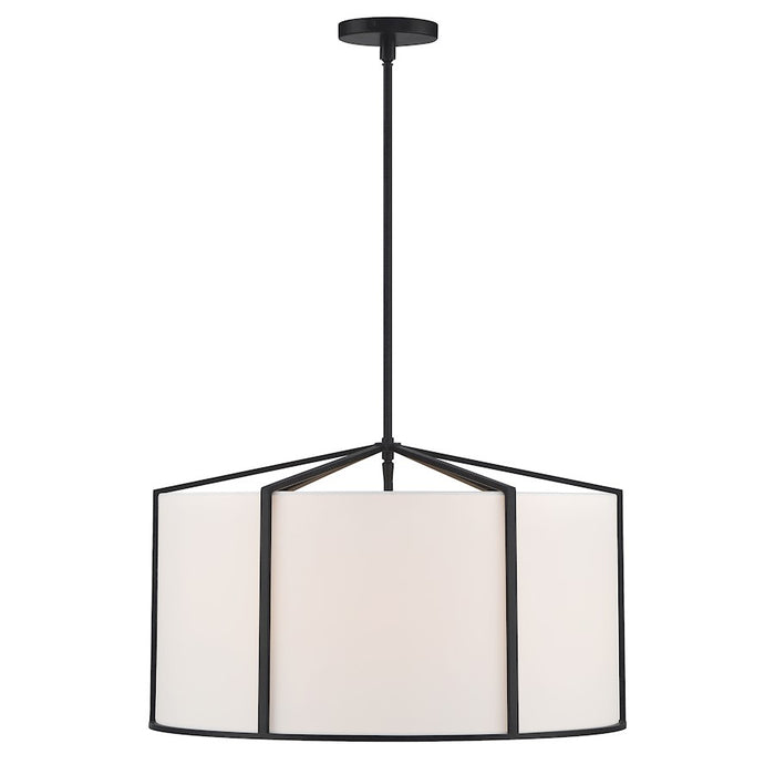 Crystorama Carlyn Pendant, Black/White