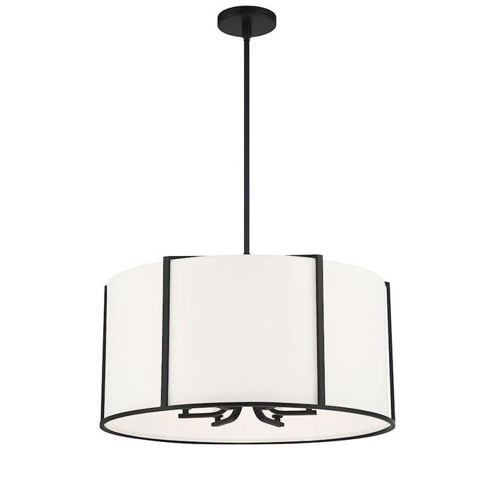 Crystorama Carlyn Pendant, Black/White