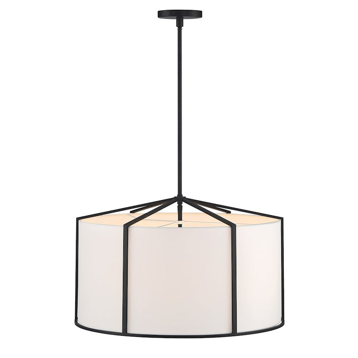Crystorama Carlyn Pendant, Black/White