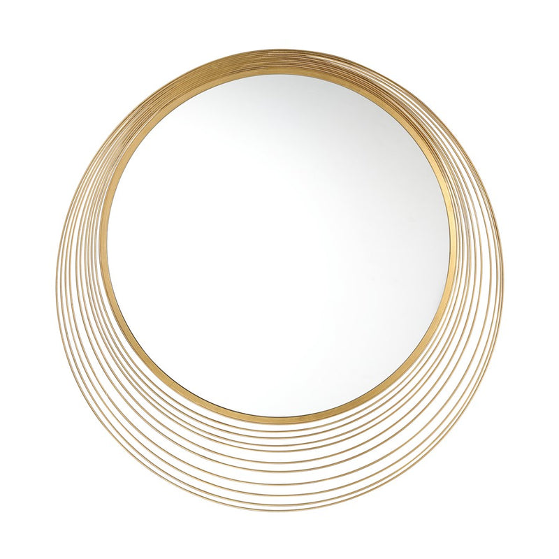 Crystorama Cecile 34.75" Mirror, Antique Gold
