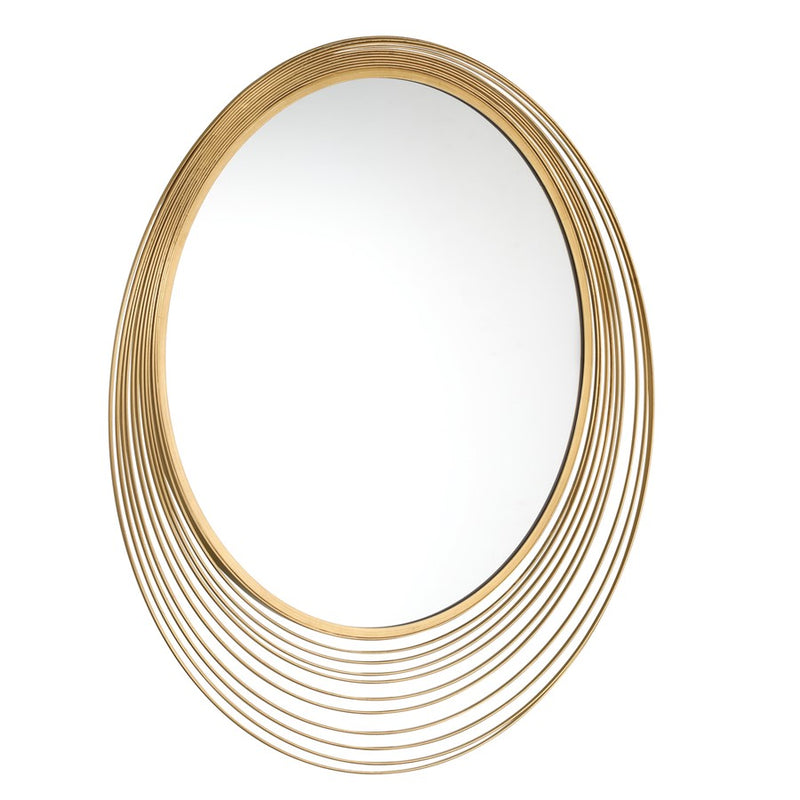 Crystorama Cecile 34.75" Mirror, Antique Gold