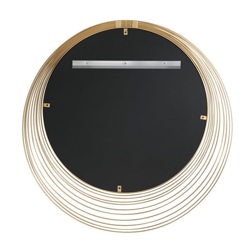 Crystorama Cecile 34.75" Mirror, Antique Gold