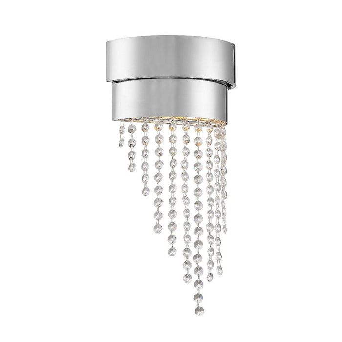Crystorama Clarksen 2 Light Wall Mount, Polished Nickel
