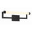 Crystorama Clinton 1 Light Bathroom Vanity, Matte Black/Glass