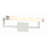 Crystorama Clinton 1 Light Bathroom Vanity, Polished Nickel/Glass