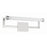 Crystorama Clinton 1 Light Bathroom Vanity, Polished Nickel/Glass