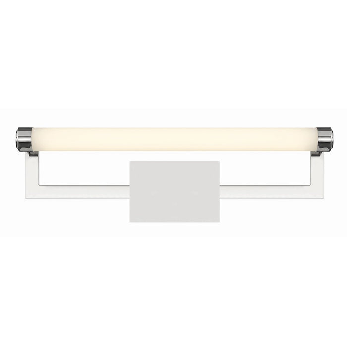 Crystorama Clinton 1 Light Bathroom Vanity, Polished Nickel/Glass
