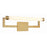 Crystorama Clinton 1 Light Bathroom Vanity, Vibrant Gold/Glass
