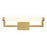 Crystorama Clinton 1 Light Bathroom Vanity, Vibrant Gold/Glass