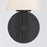 Crystorama Colton 1 Light 6" Sconce, Black/White