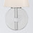 Crystorama Colton 1 Light 6" Sconce, Polished Chrome/White