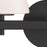 Crystorama Colton 2 Light 16" Sconce, Black/White