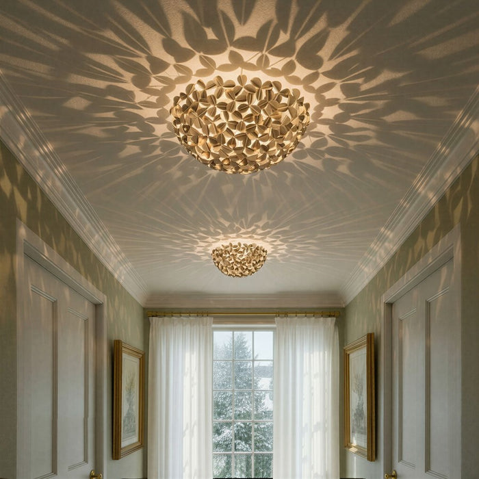 Crystorama Cora 3 Light 16" Flush/Semi Flush, Soft Gold