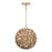 Crystorama Cora 1 Light 13" Chandelier, Soft Gold