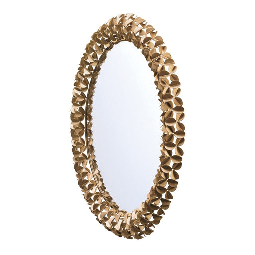 Crystorama Cora 30" Mirror, Soft Gold