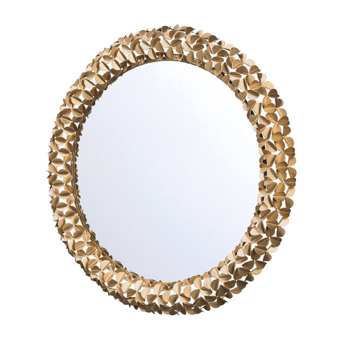 Crystorama Cora 30" Mirror, Soft Gold