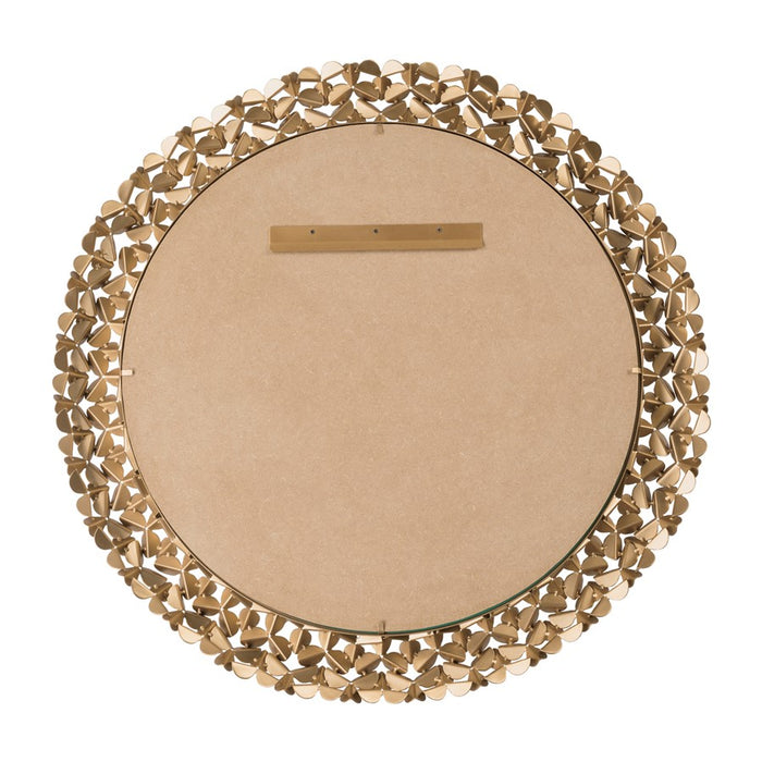 Crystorama Cora 30" Mirror, Soft Gold