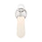 Crystorama Calvin 1 Light 4.75" Sconce, Polished Nickel/White
