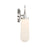 Crystorama Calvin 1 Light 4.75" Sconce, Polished Nickel/White