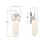 Crystorama Calvin 1 Light 4.75" Sconce, Polished Nickel/White