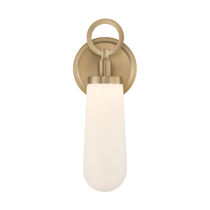 Crystorama Calvin 1 Light 4.75" Sconce, Vibrant Gold/White