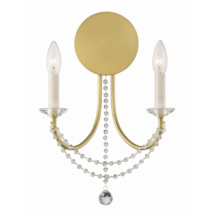 Crystorama Delilah 2 Light Wall Mount