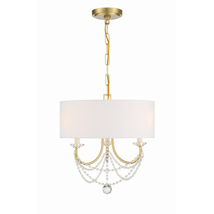 Crystorama Delilah 3 Light Mini Chandelier