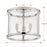 Crystorama Devon 3 Light Ceiling Mount, Polished Nickel