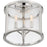 Crystorama Devon 3 Light Ceiling Mount, Polished Nickel