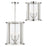 Crystorama Devon Lantern, Polished Nickel