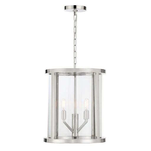 Crystorama Devon Lantern, Polished Nickel