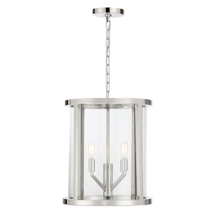 Crystorama Devon Lantern, Polished Nickel