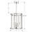 Crystorama Devon Lantern, Polished Nickel