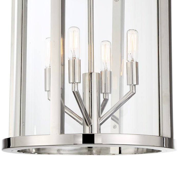 Crystorama Devon Lantern, Polished Nickel