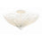 Crystorama Doral 3 Light Semi Flush Mount, Matte White