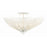 Crystorama Doral 3 Light Semi Flush Mount, Matte White