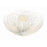 Crystorama Doral 3 Light Semi Flush Mount, Matte White