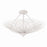 Crystorama Doral 6 Light Semi Flush Mount, Matte White