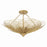 Crystorama Doral 6 Lt Semi Flush Mount, Renaissance Gold