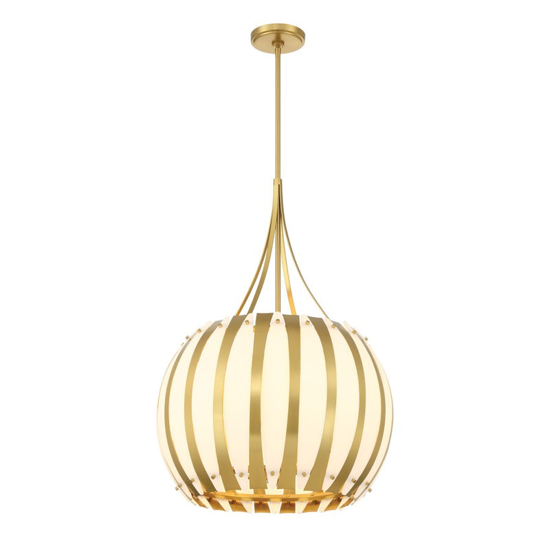 Crystorama Daria 5 Light 20.5" Chandelier, Luxe Gold