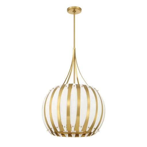 Crystorama Daria 5 Light 20.5" Chandelier, Luxe Gold