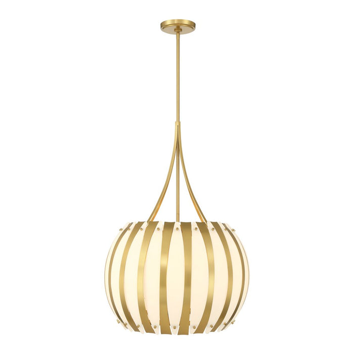 Crystorama Daria 5 Light 20.5" Chandelier, Luxe Gold