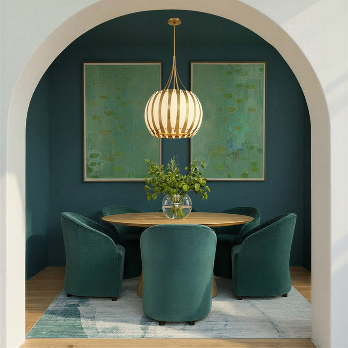 Crystorama Daria 5 Light 20.5" Chandelier, Luxe Gold