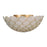 Crystorama Darby 3 Light 16" Semi Flush Mount, Soft Gold/White