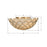 Crystorama Darby 3 Light 16" Semi Flush Mount, Soft Gold/White