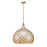 Crystorama Darby 5 Light 21" Pendant, Soft Gold/White