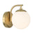 Crystorama Maverick 1 Light Bathroom Vanity, Gold/Frosted - ED0121001VG